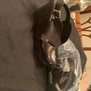 Cordani metallic wedge sandals